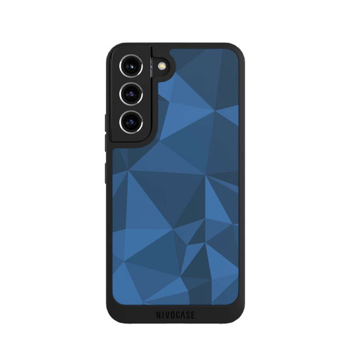 Samsung Galaxy S22 NIVOpure Polygon Pattern Blue
