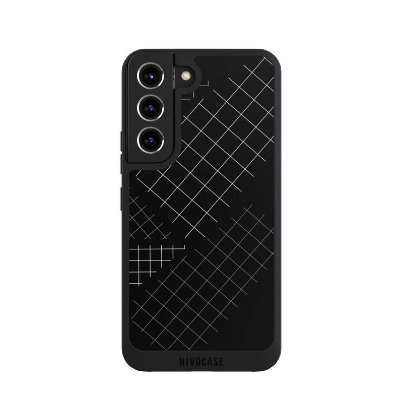 Galaxy S22 NIVOpure Black White Grid