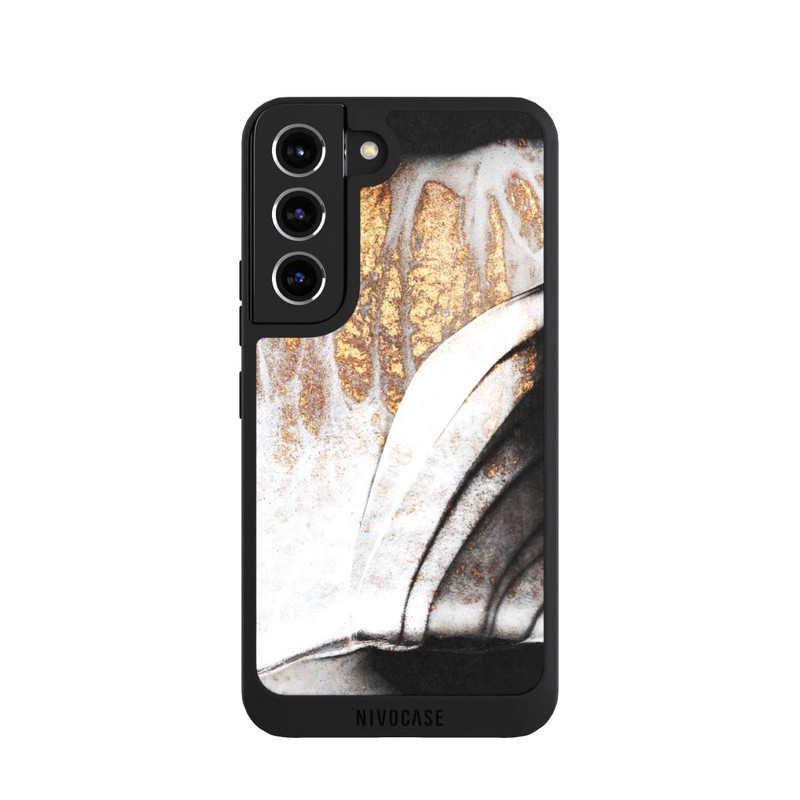 Galaxy S22 NIVOpure Schwarze und goldene Adern