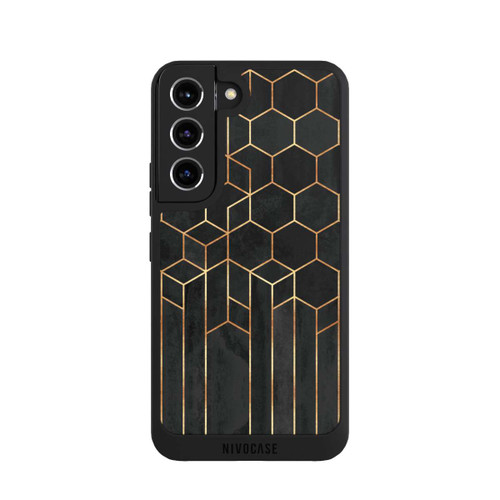 Samsung Galaxy S22 NIVOpure Schwarze Sechsecke
