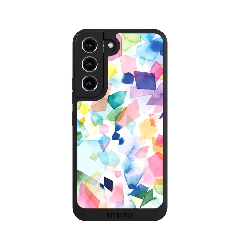 Galaxy S22 NIVOpure Bunte Aquarelledelsteine ​​und Diamanten