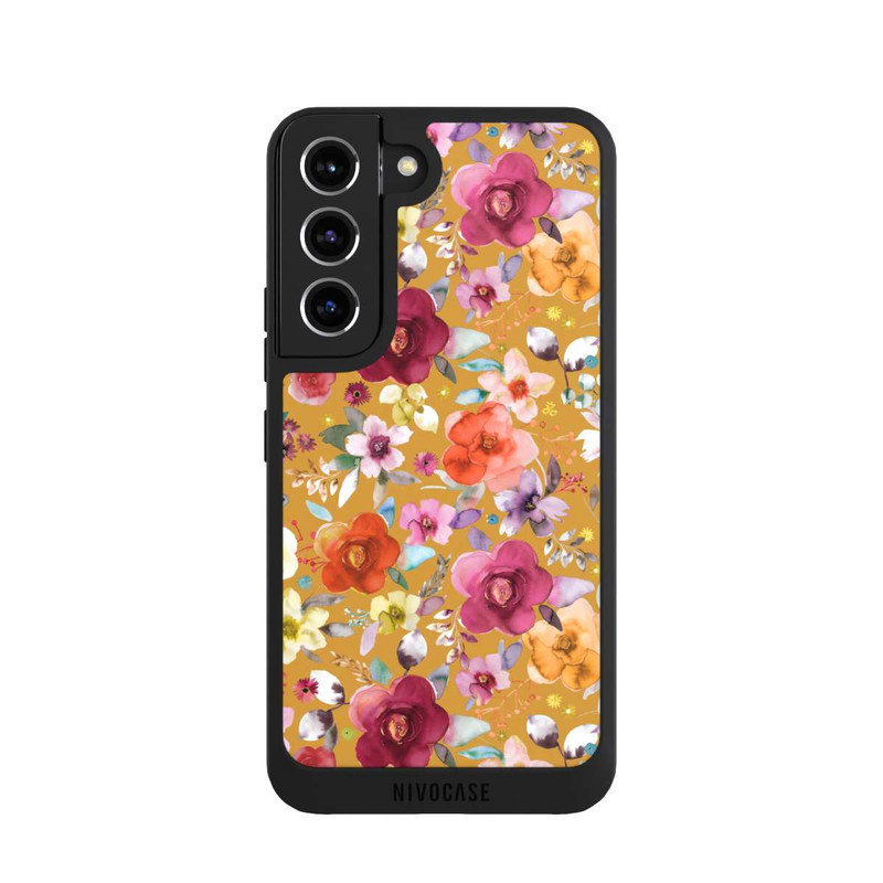 Galaxy S22 NIVOpure Bouquets de fleurs printanières moutarde