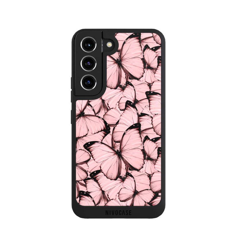 Galaxy S22 NIVOpure Pink Butterfly Pattern