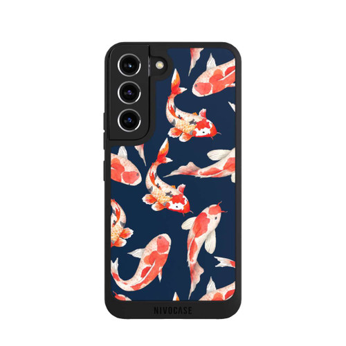 Samsung Galaxy S22 NIVOpure Coral Fish on Blue Background
