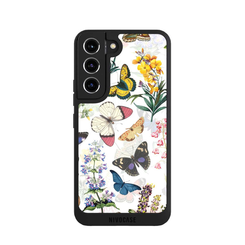 Galaxy S22 NIVOpure Fleurs des champs et papillons