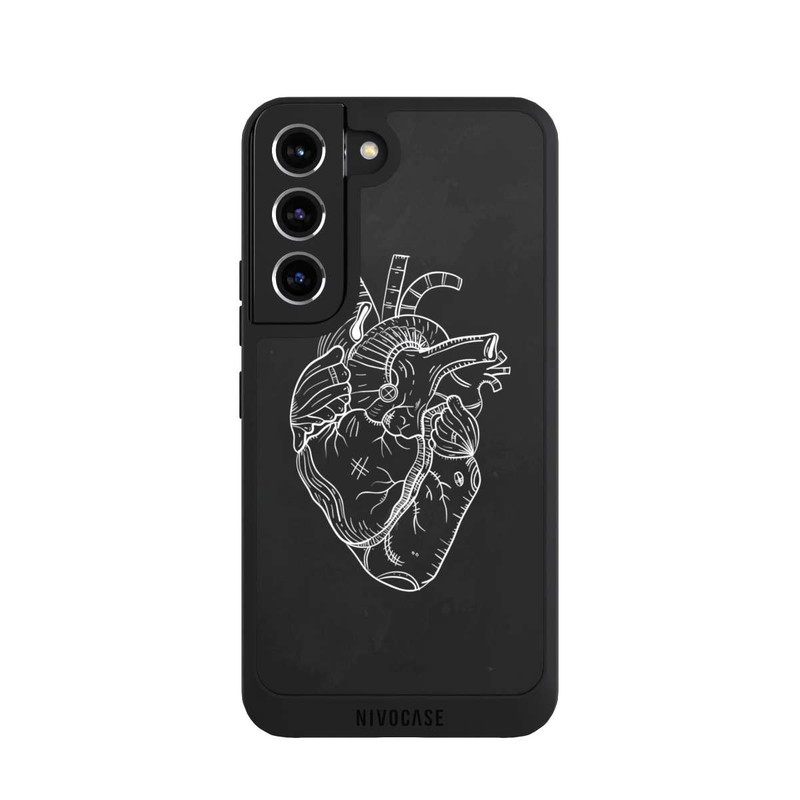 Galaxy S22 NIVOpure Heart Drawing Black