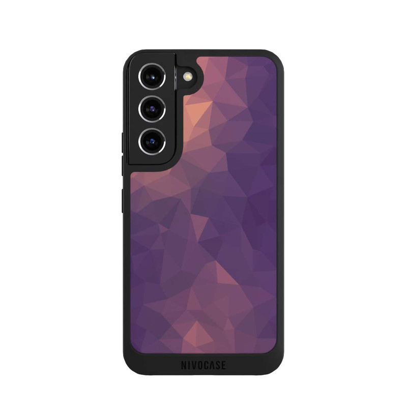 Galaxy S22 NIVOpure Polygonal Mosaic Rouge/Violet