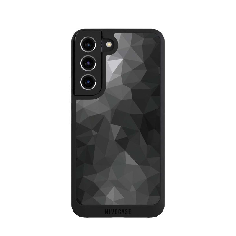 Galaxy S22 NIVOpure Polygonal Mosaic Noir/Blanc