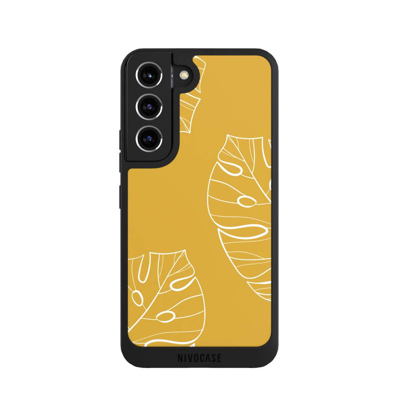 Galaxy S22 NIVOpure Leaves Mustard Background