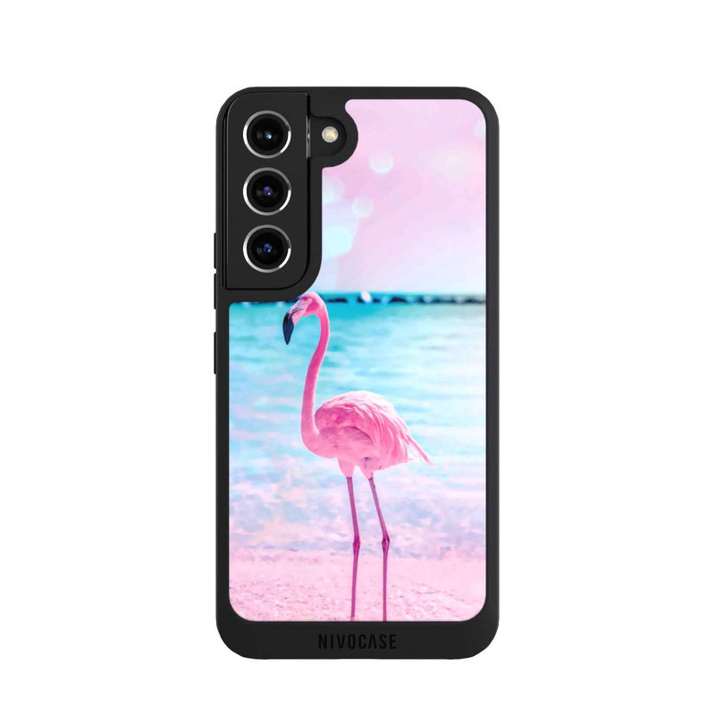 Galaxy S22 NIVOpure Rosa Flamingo am Meer