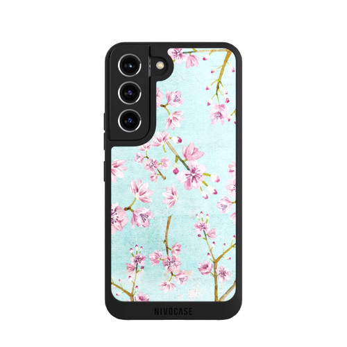 Samsung Galaxy S22 NIVOpure Cherry Blossom Twigs Pattern Light Blue