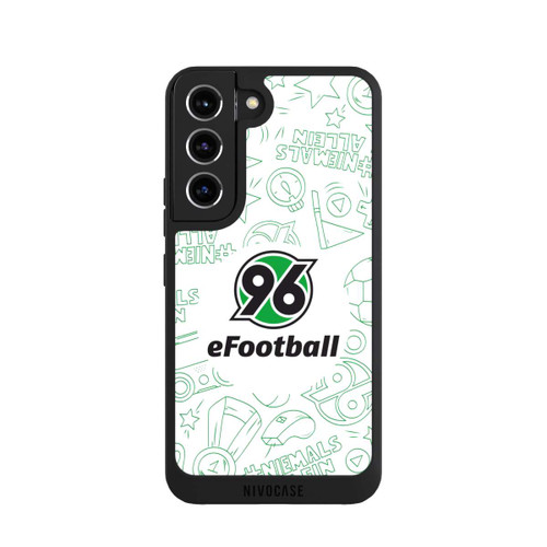 Samsung Galaxy S22 NIVOpure Hannover 96 Football Pattern Design White