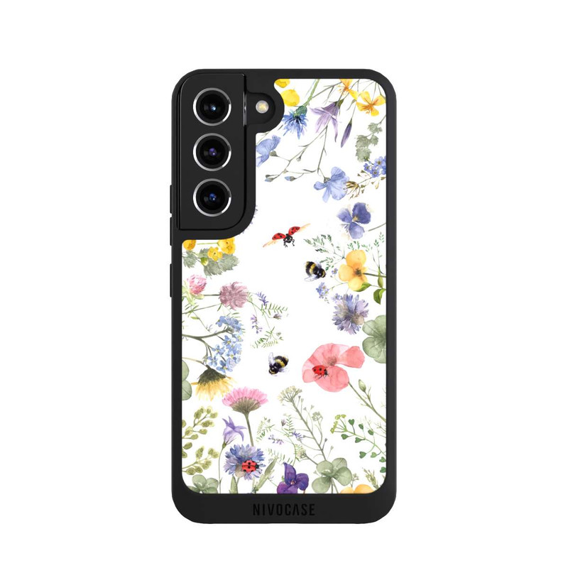 Galaxy S22 NIVOpure Bunte Frühlingsblumen und Bienen