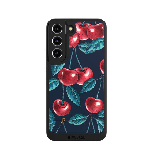 Samsung Galaxy S22 NIVOpure Kirschen Dunkles Muster