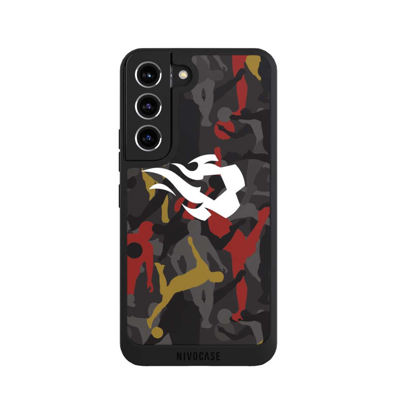 Galaxy S22 NIVOpure Camouflage des flammes rouges belges