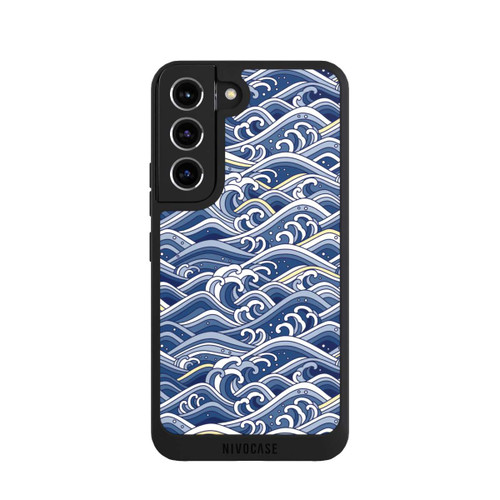 Samsung Galaxy S22 NIVOpure Vagues bleues kanagawa