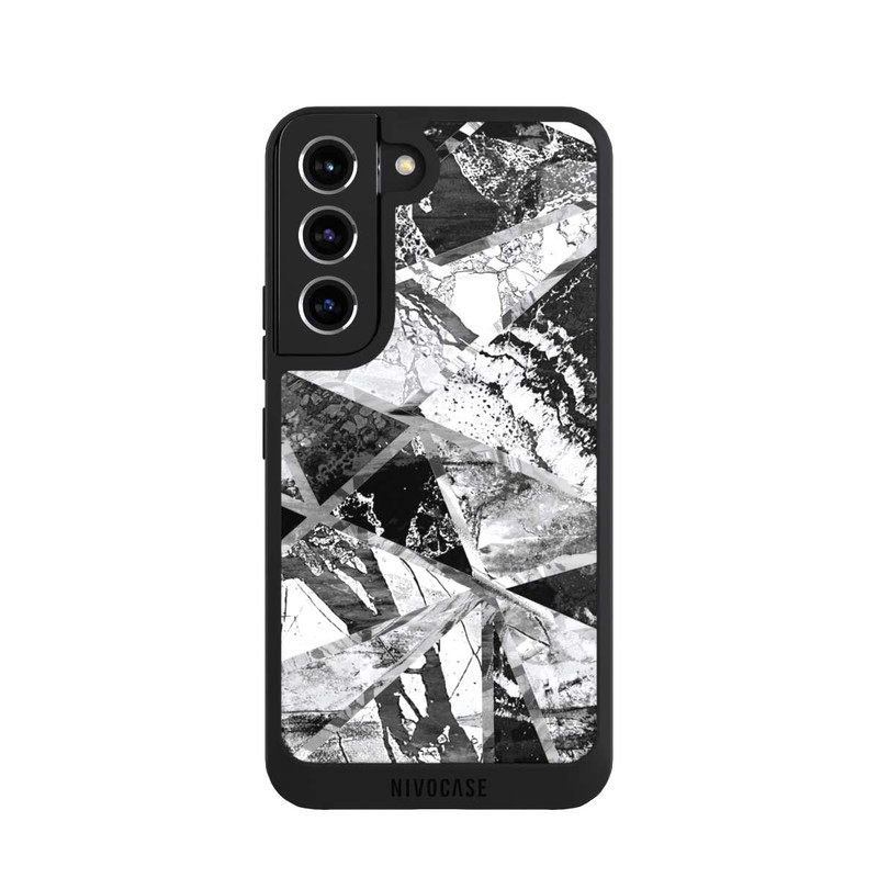 Galaxy S22 NIVOpure Carreaux de marbre monochrome