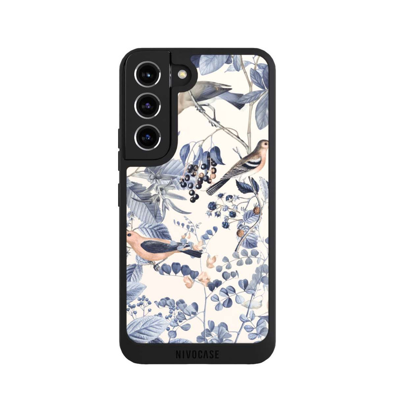 Galaxy S22 NIVOpure Oiseaux Et Baies en Beige