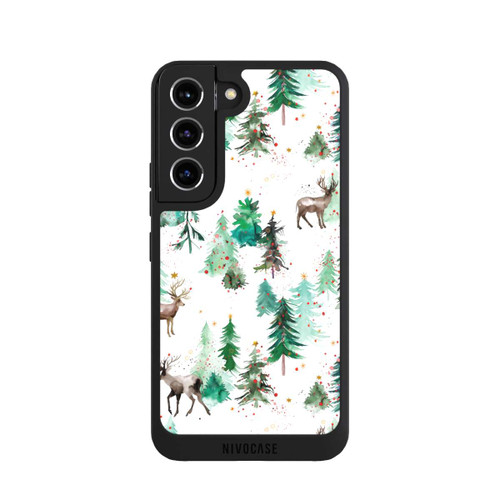 Samsung Galaxy S22 NIVOpure Hirsche und Winterweihnachtsbäume
