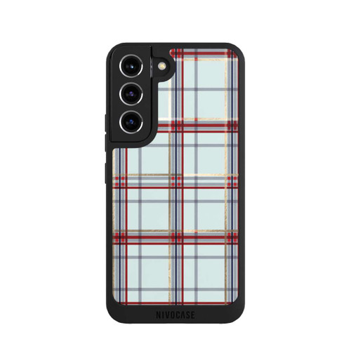 Samsung Galaxy S22 NIVOpure Tartan Blau