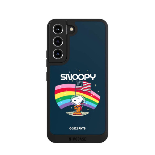 Samsung Galaxy S22 NIVOpure Snoopy Weltraumreisender Regenbogen