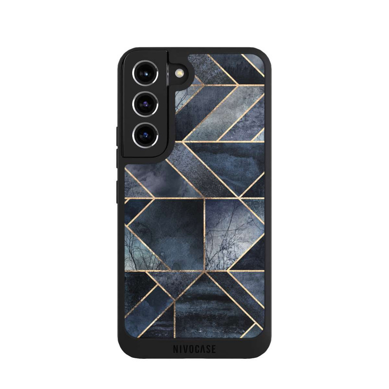 Galaxy S22 NIVOpure Abstraktes Natur-Dunkelblau