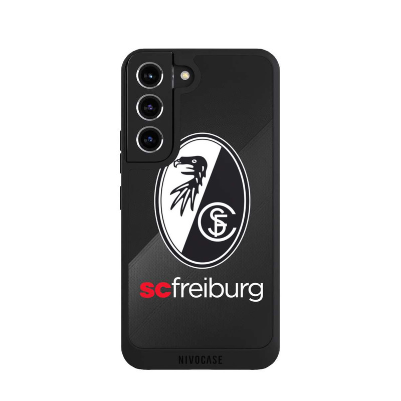 Galaxy S22 NIVOpure Zwei Texturen mit dem Schriftzug SC Freiburg
