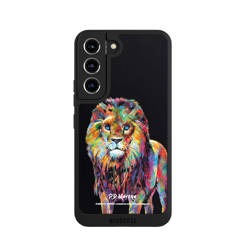 Galaxy S22 NIVOpure Lion Colorful Art By P.D. Moreno