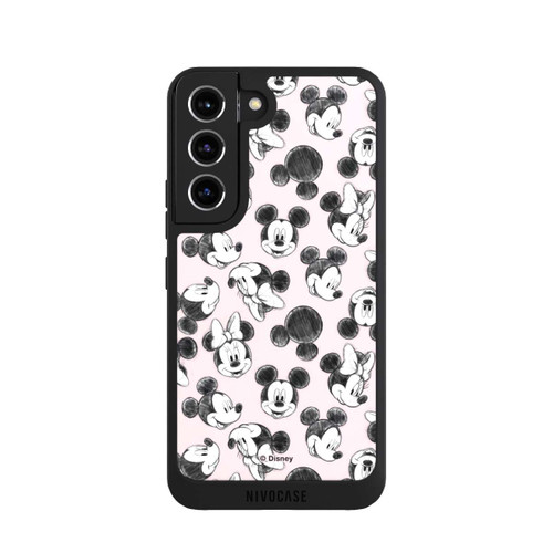 Samsung Galaxy S22 NIVOpure Minnie &amp; Mickey Viele Gesichter Pink