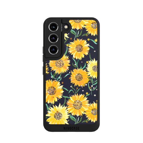 Samsung Galaxy S22 NIVOpure Sonnenblumen schwarz
