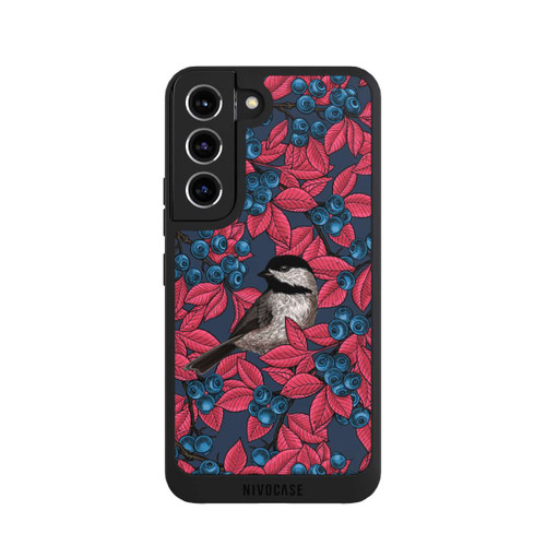 Samsung Galaxy S22 NIVOpure Blueberries And Birds On Navy