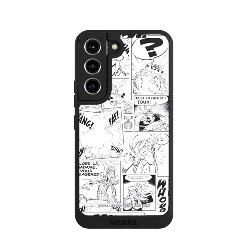 Samsung Galaxy S22 NIVOpure Asterix Comic Schwarz und Weiß