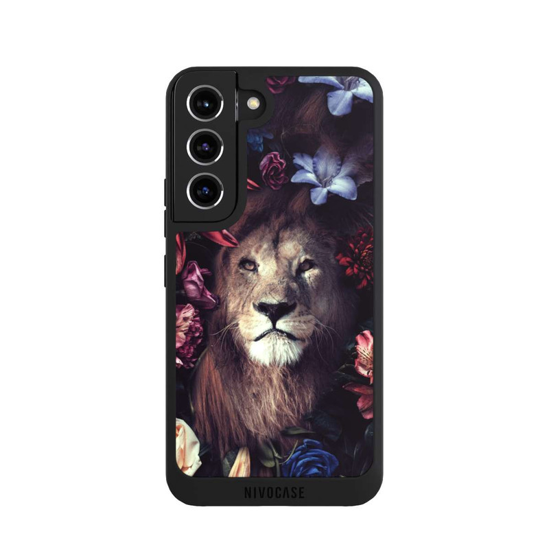 Galaxy S22 NIVOpure Löwe Blumenrahmen