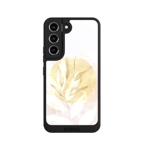 Samsung Galaxy S22 NIVOpure Boho Gold Blumen Kunst