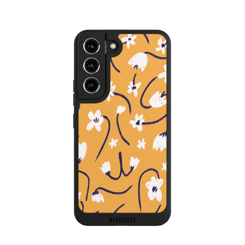 Galaxy S22 NIVOpure Kleine Blumen Muster Gelb
