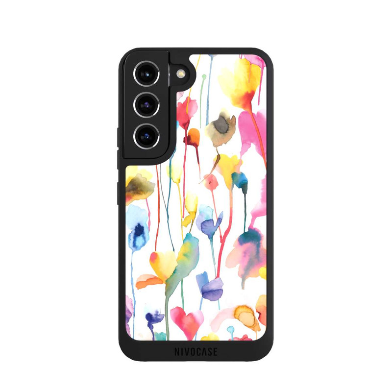 Galaxy S22 NIVOpure Aquarell Wildblumen bunt