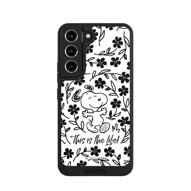 Galaxy S22 NIVOpure Snoopy schwarz und weiß This Is The Life