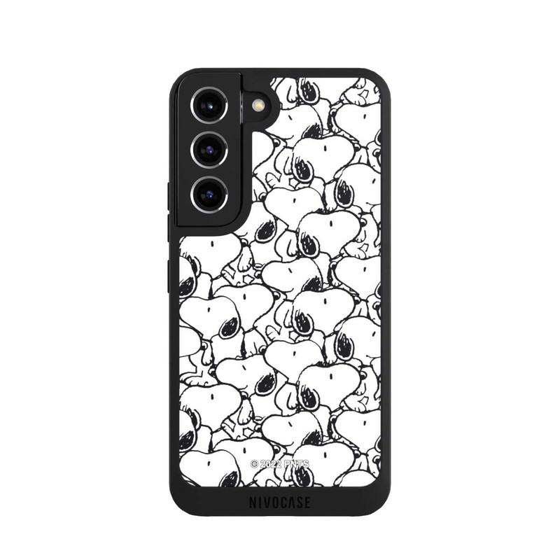 Galaxy S22 NIVOpure Snoopy Muster Schwarz und Weiß