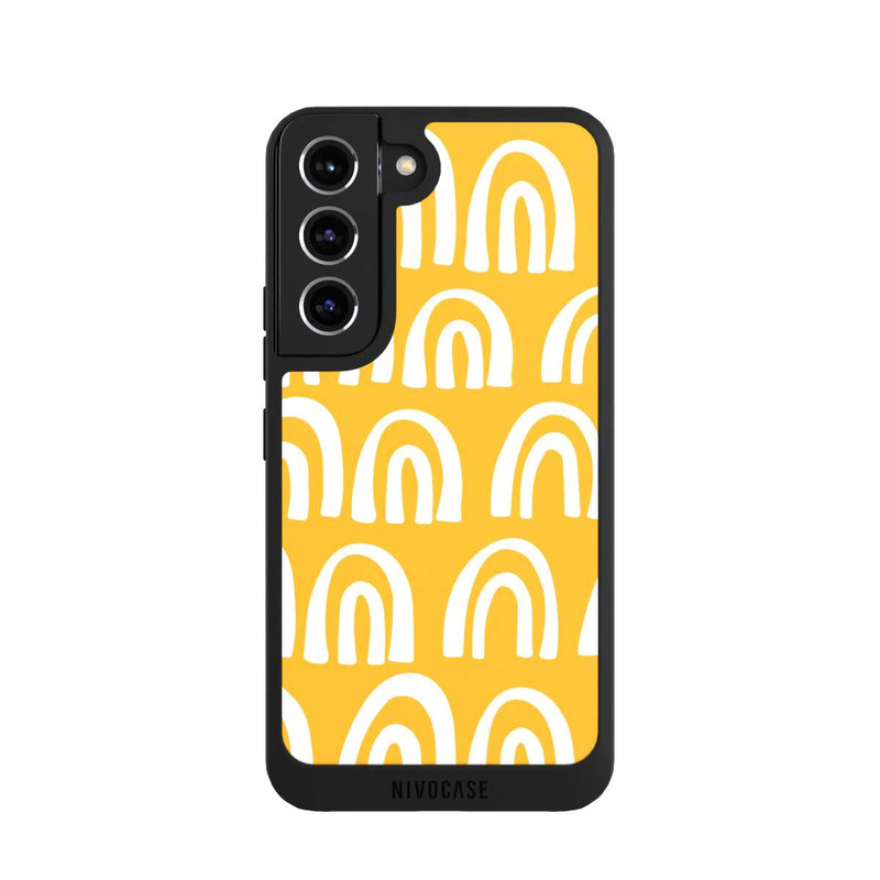 Galaxy S22 NIVOpure Arcs-en-ciel Peints Jaunes