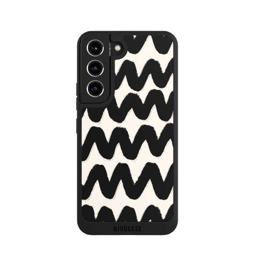 Samsung Galaxy S22 NIVOpure Black Waves Pattern