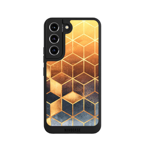 Samsung Galaxy S22 NIVOpure Würfel goldener Farbverlauf