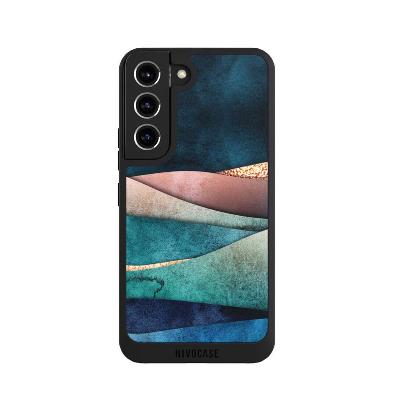 Galaxy S22 NIVOpure Vagues bleu-or