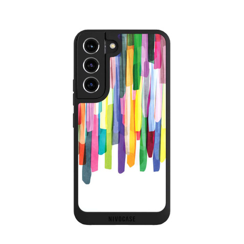 Samsung Galaxy S22 NIVOpure Colorful Stripes White Background