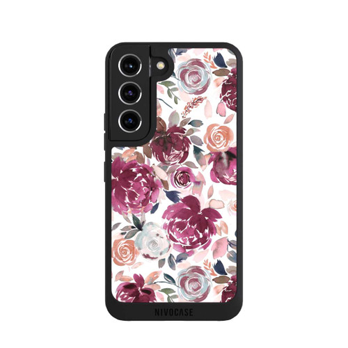Samsung Galaxy S22 NIVOpure Herbstpfingstrosen und Rosen in Rosa