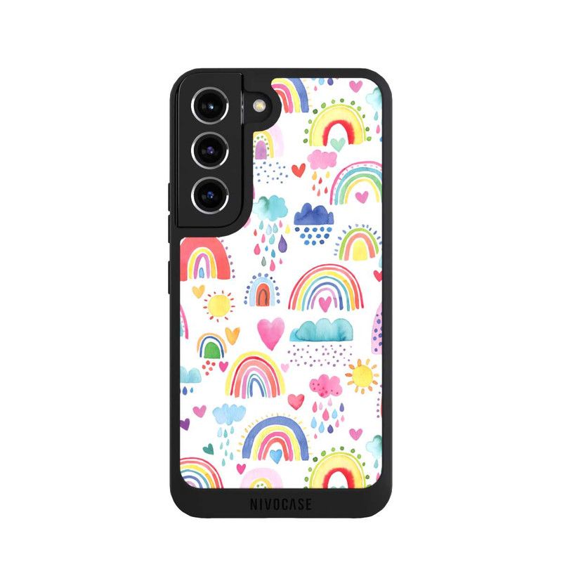 Galaxy S22 NIVOpure Lovely Rainbows Multi Rouge