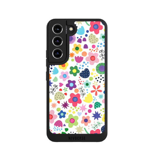 Samsung Galaxy S22 NIVOpure Psychedelische Blumen bunt