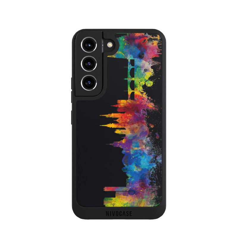 Galaxy S22 NIVOpure Bâle Suisse Ligne d'horizon Noir