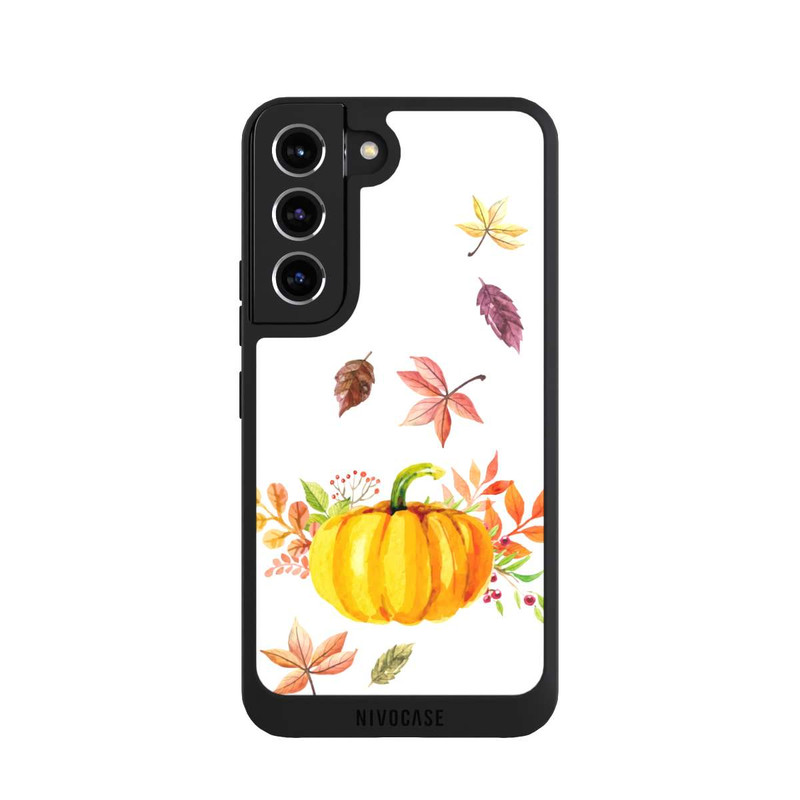 Galaxy S22 NIVOpure Pumpkin-weißer Hintergrund 