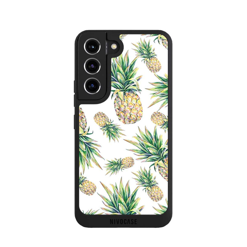 Galaxy S22 NIVOpure Pineapple-weißer Hintergrund 