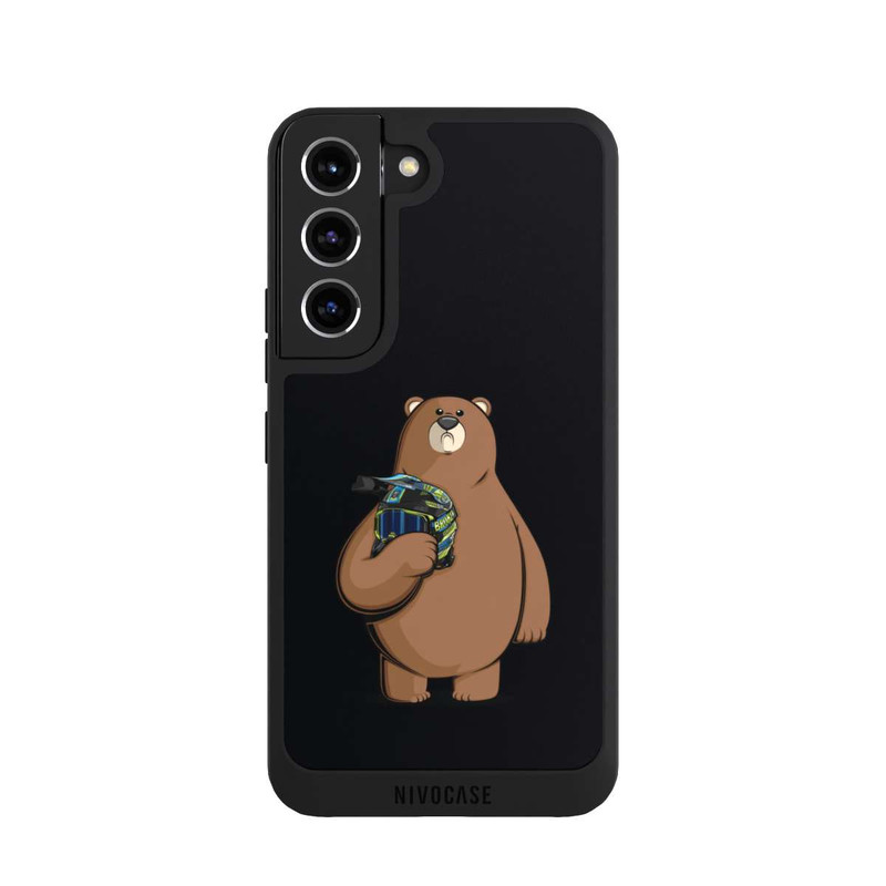 Galaxy S22 NIVOpure L'ours au casque noir